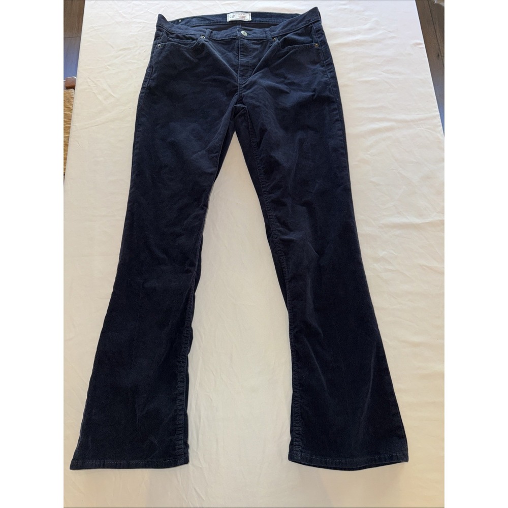 gap‎ womens corduroy pants Baby Boot Midrise  31/12R Blue
